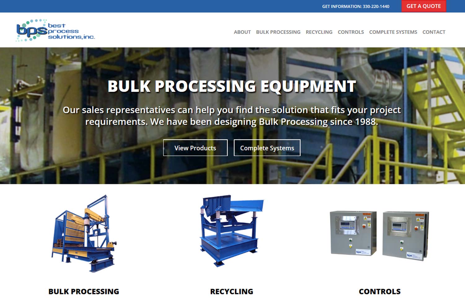 Best Process Solutions Web Design Layout
